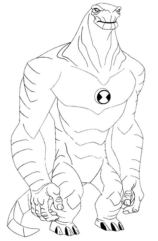 Plansa de colorat cu Ben 10 3 21